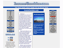 Tablet Screenshot of insanegambler.com